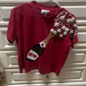 Queen of Sparkles Maroon Game Day Top